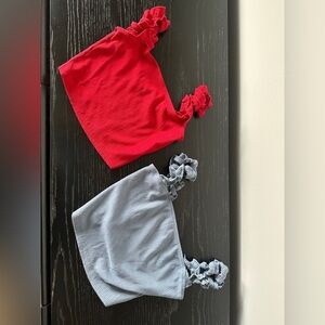 Sunday Best Red and Blue Crop Top